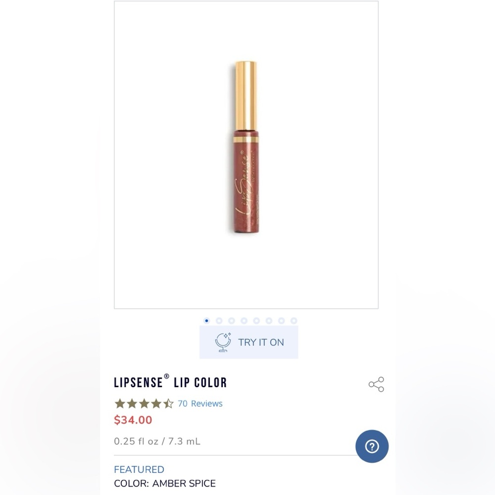 LipSense Amber Spice lipstick